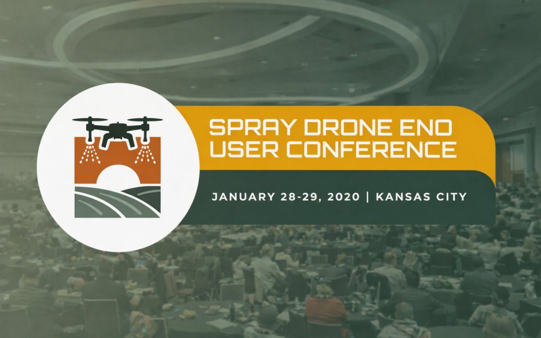 Spray Drone End User Conference with drone operators and industry professionals attending sessions in Kansas City