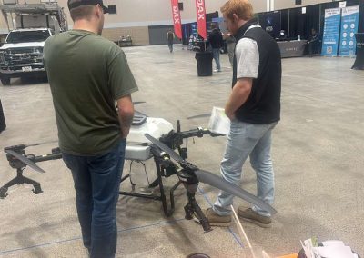 Agricultural spray drone training and operator coaching